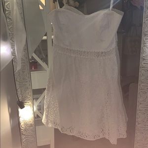 White strapless Lilly Pulitzer dress